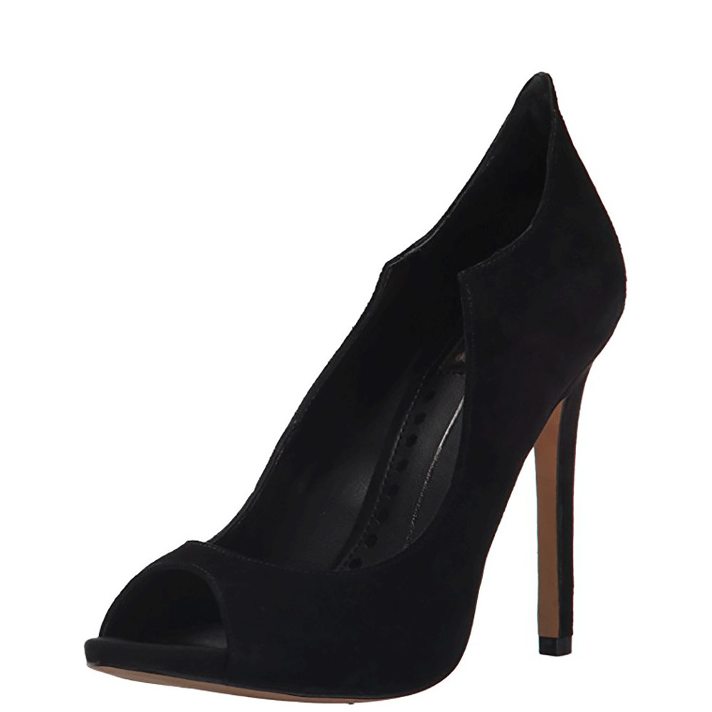Dolce Vita Women's Isabel Peep Toe Pump Black Size 10